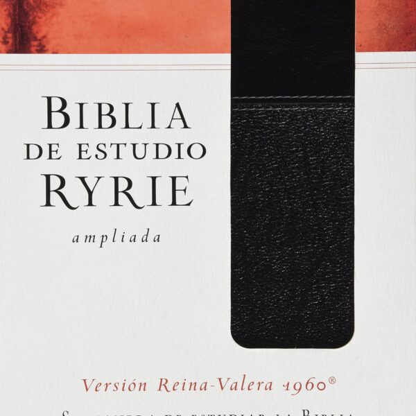 Biblia De Estudio Ryrie RVR60 Ampliada Dúo-tono Negro Indice