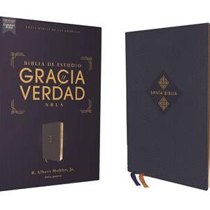 Biblia De Estudio NBLA/Gracia Y Verdad/Leathesoft/Azul Marino [Biblia]