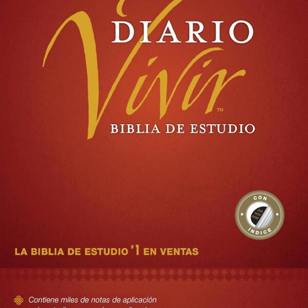 Biblia De Estudio Diario Vivir RVR60 Tapa Dura Indice