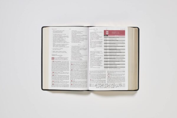 Biblia De Estudio Matthew Henry RVR60 Cuero Suave Indice Negro 3