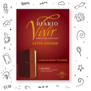 Biblia De Estudio Diario Vivir RVR60 Letra Grande Sentipiel Café Claro
