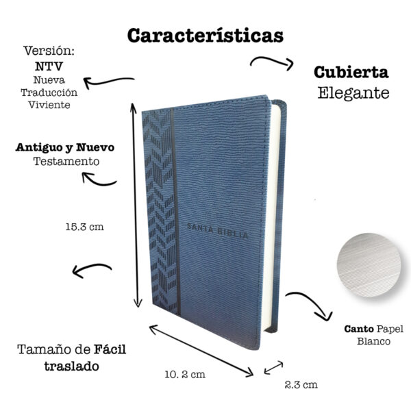Biblia NTV Compacta Azul [Bíblia] Biblia Nueva Traduccion Viviente Compacta Azul 4