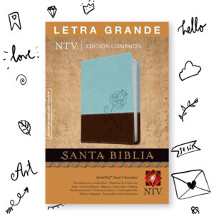Biblia Edición Ntv Compacta Letra Grande Azul-chocolate