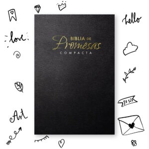 Biblia De Promesas Compacta Rústica Negro Letra Grande