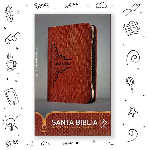 Biblia Edicion Ziper Café Nueva Traducción Viviente NTV
