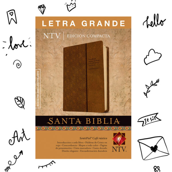 Biblia Compacta Letra Grande Café Nueva Traducción Viviente