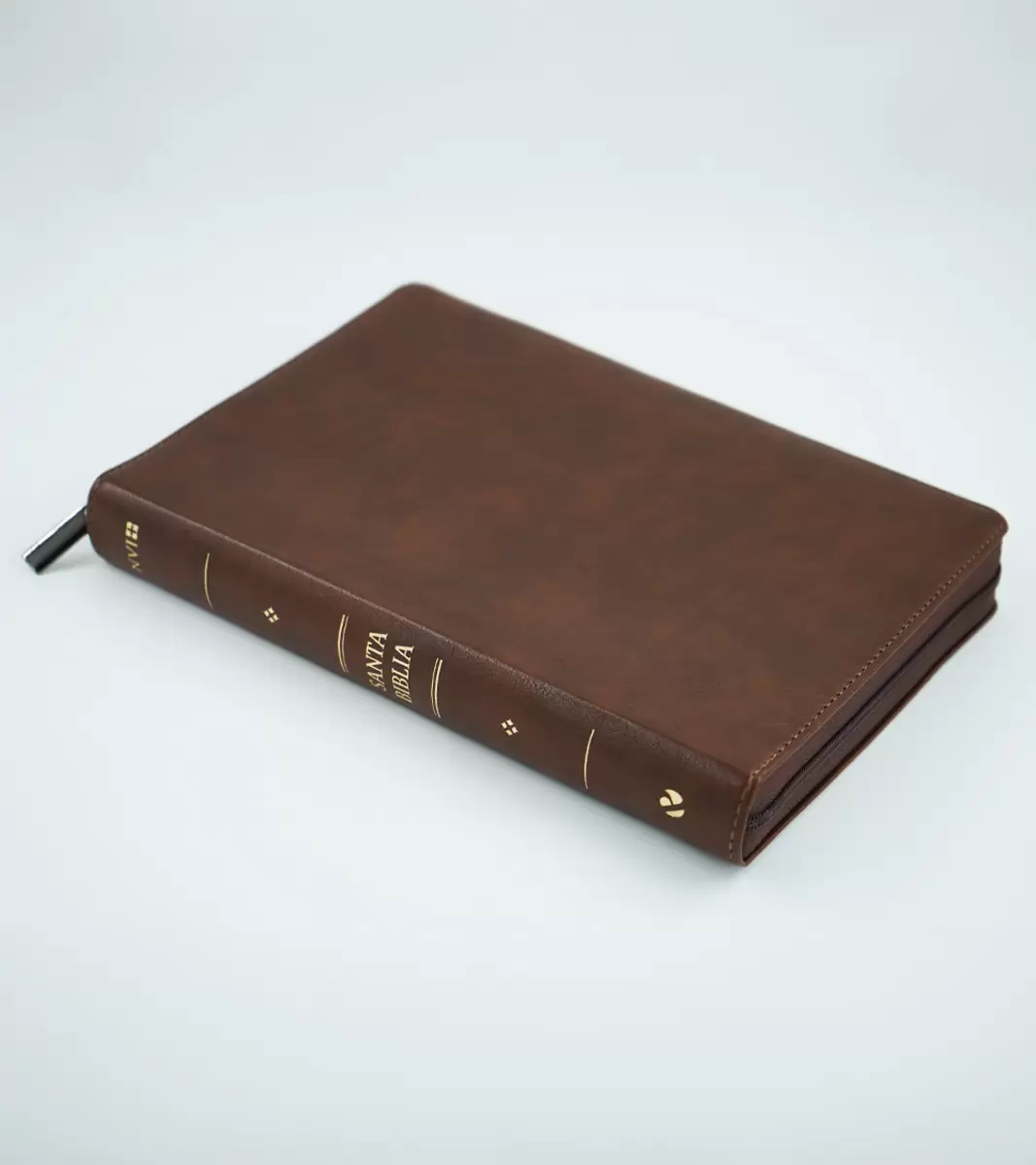 Biblia NVI Letra Gigante 13 Puntos Piel Marrón con Cierre - Imagen 3