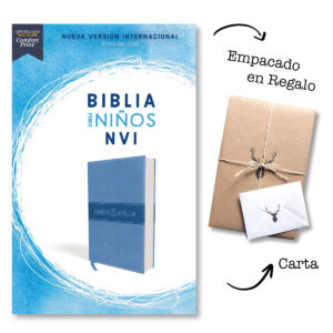 Biblia para Niños NVI, Texto revisado 2022, Leathersoft, Azul Celeste, Comfort Print (