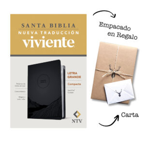 Biblia NTV/Edicion Compacta/Letra Grande/Carbon/Sentipiel