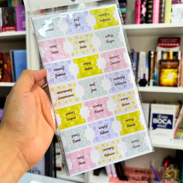 Flores Pasteles - Índice para Biblia Adhesivo / Tabs para Biblias / STICKERS