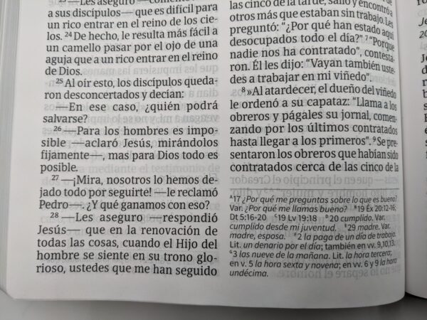 Biblia Letra Super Gigante Piel Fabricada NVI Negro - Imagen 6