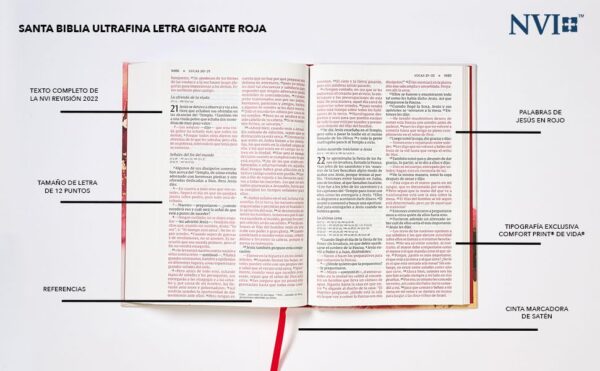 Biblia NVI Letra Grande Tapa Dura Texto Revisado 2022 - Imagen 2