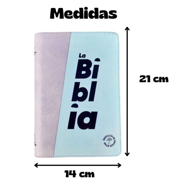 Biblia TLA Lila Morado Letra Grande 11 puntos con Cremallera - Imagen 7