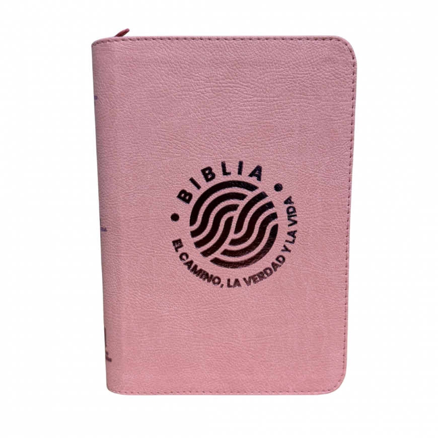 Biblia Letra Grande 12 RVR 1960 El Camino Rosado Cierre - Imagen 3