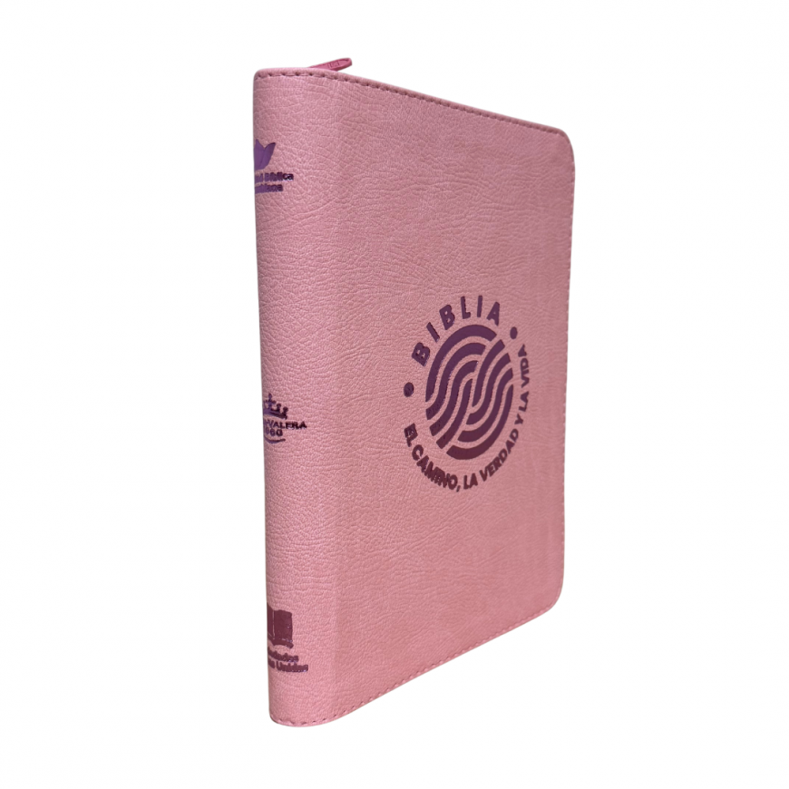 Biblia Letra Grande 12 RVR 1960 El Camino Rosado Cierre - Imagen 4