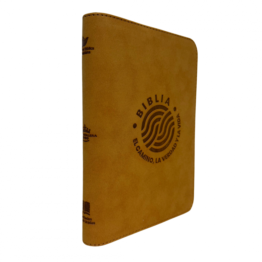Biblia Letra Grande RVR60 El Camino, la Verdad y la Vida Color Cafe Cierre - Imagen 3