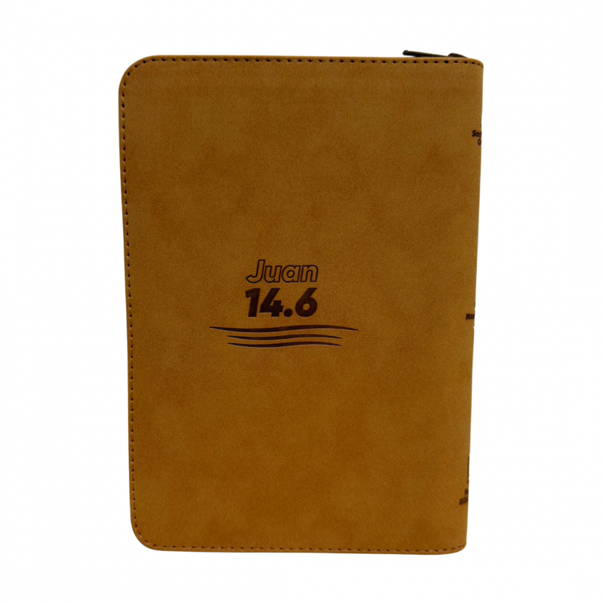 Biblia Letra Grande RVR60 El Camino, la Verdad y la Vida Color Cafe Cierre - Imagen 6