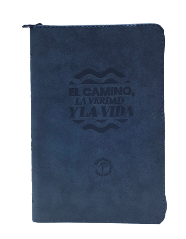 Biblia TLA Letra Grande El Camino Azul  Canto Plateado Cierre - Imagen 3