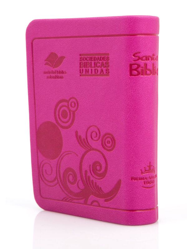 Biblia Mini Bolsillo Fucsia Canto Plateado - Imagen 3