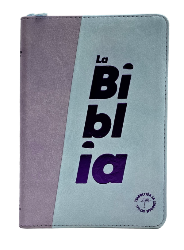 Biblia TLA Lila Morado Letra Grande 11 puntos con Cremallera - Imagen 3