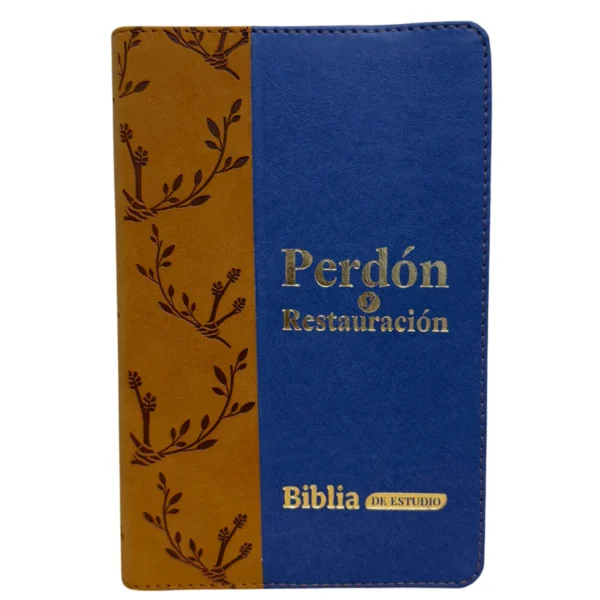 Biblia de Estudio: Perdón y Restauración Azul Café Rvr 1960 - Imagen 5