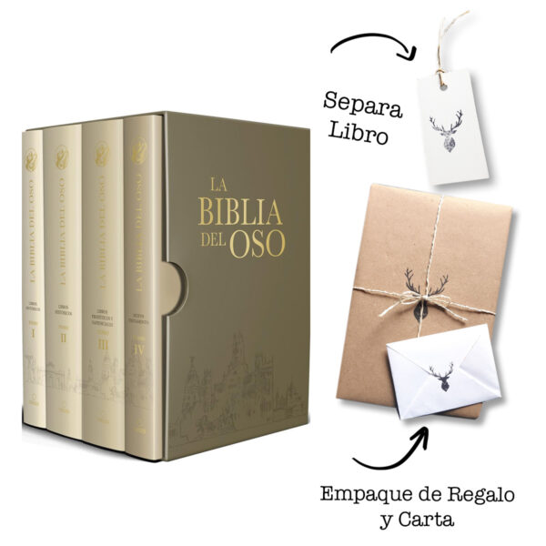 Biblia Del Oso Rvr 1960  -  4 Tomos -  Estuche