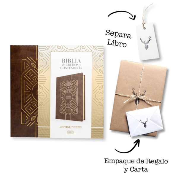 Biblia RVR60 De Credos Y Confesiones Cafe Simil Piel