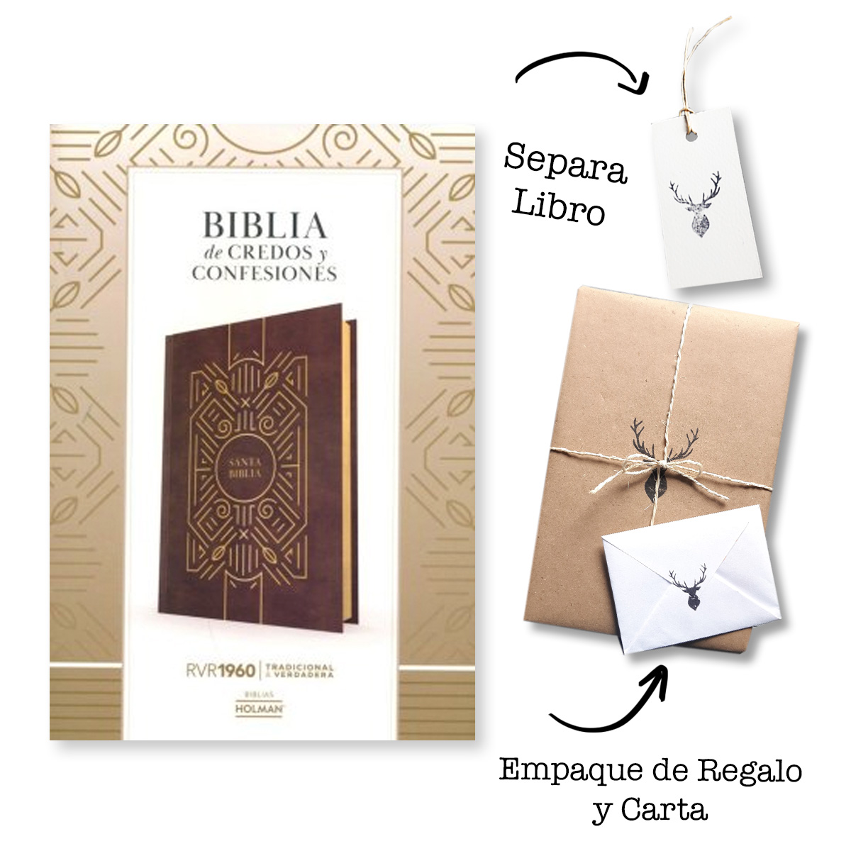 Biblia RVR60 De Credos Y Confesiones Cafe Tapa Dura
