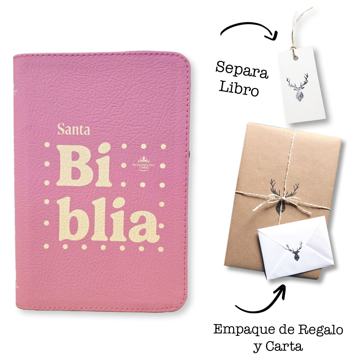 Biblia Rosa Rvr 1960 Cierre Económica