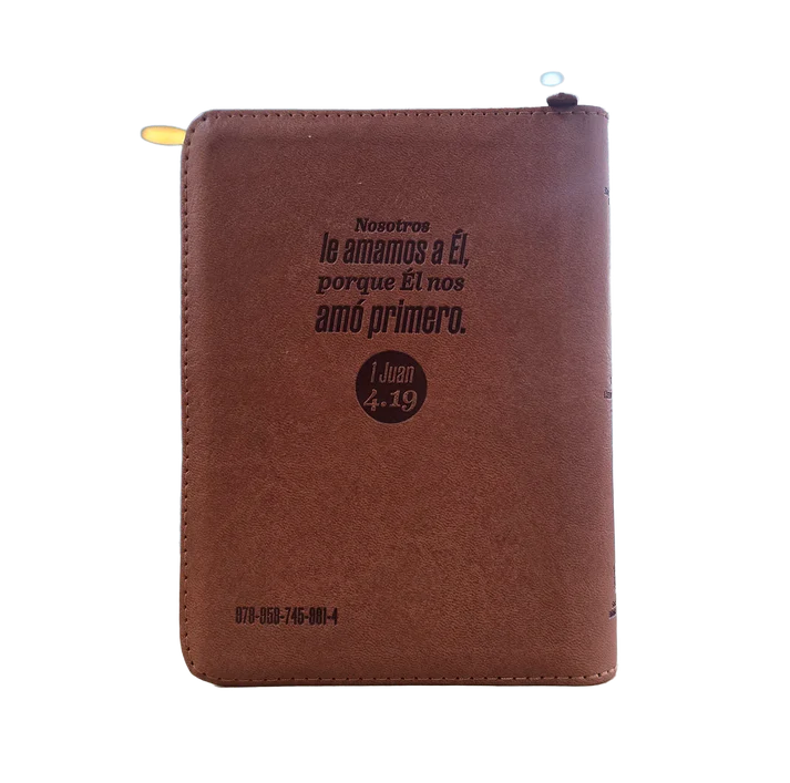 Biblia Mediana RVR Letra Grande 11 puntos PJR Color Café Con Ayudas Digitales - Imagen 5