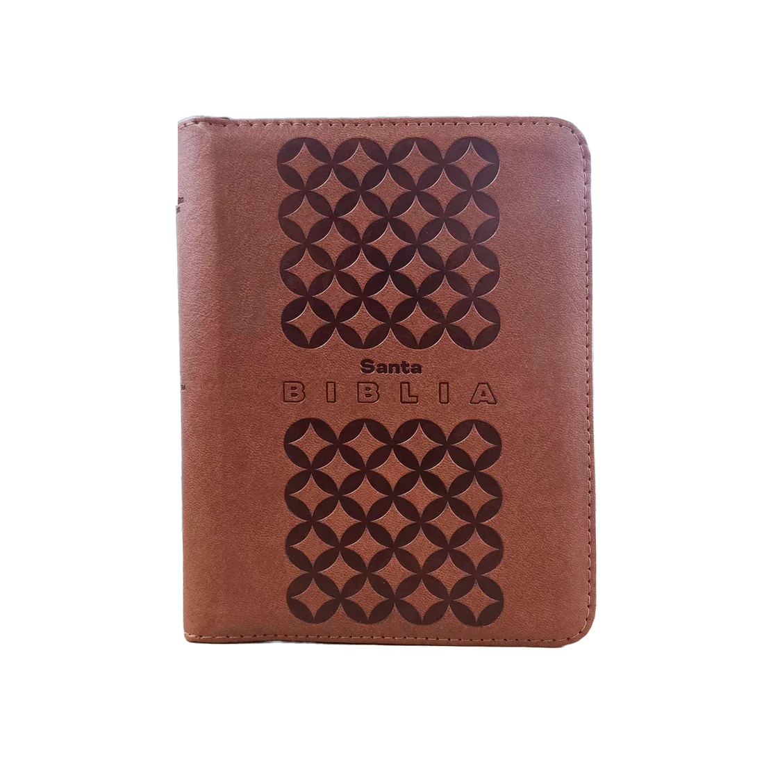 Biblia Mediana RVR Letra Grande 11 puntos PJR Color Café Con Ayudas Digitales - Imagen 2