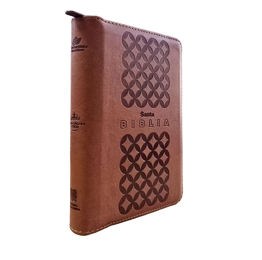 Biblia Mediana RVR Letra Grande 11 puntos PJR Color Café Con Ayudas Digitales - Imagen 3