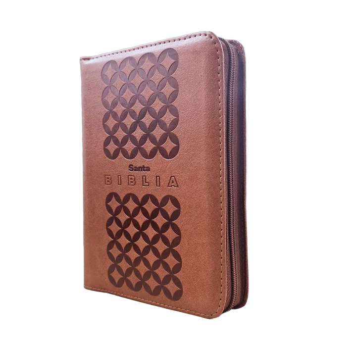 Biblia Mediana RVR Letra Grande 11 puntos PJR Color Café Con Ayudas Digitales - Imagen 4