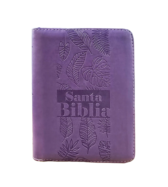 Biblia Mediana RVR Letra Grande 11 puntos PJR Color Lila Con Ayudas Digitales - Imagen 2