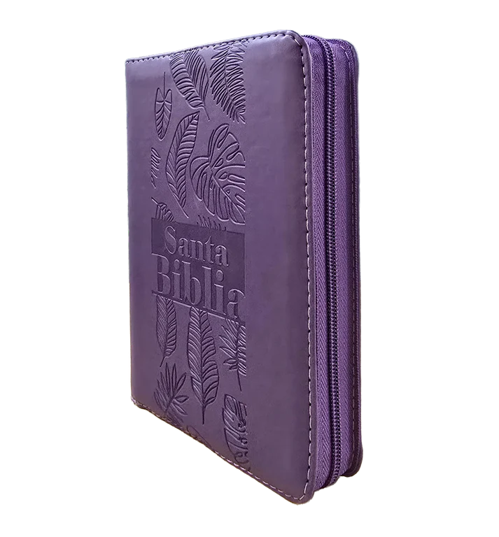 Biblia Mediana RVR Letra Grande 11 puntos PJR Color Lila Con Ayudas Digitales - Imagen 4