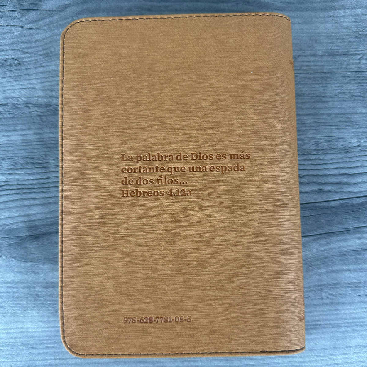 Biblia TLA Vive La Palabra Letra Grande 11 pts Piel Café Cierre - Imagen 4