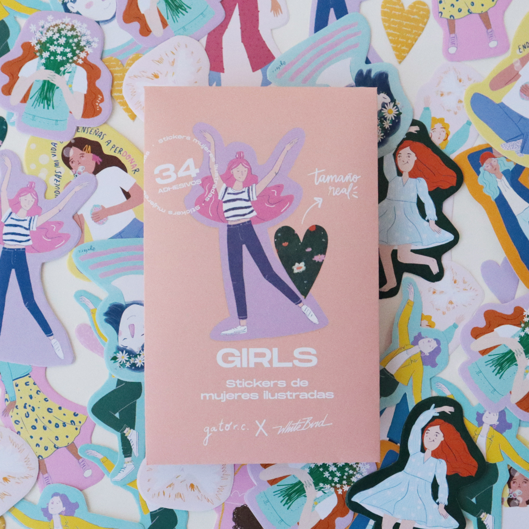 34 STICKERS GIRLS – ¡OH SANA!