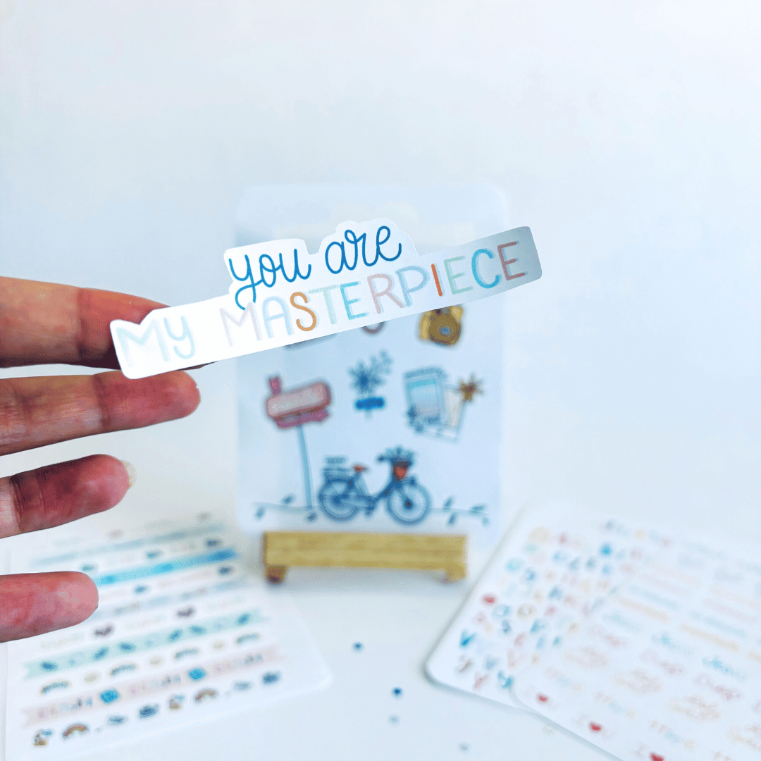 4 láminas de stickers ilustrados, inspirados en Efesios 1 y 2, - Imagen 3