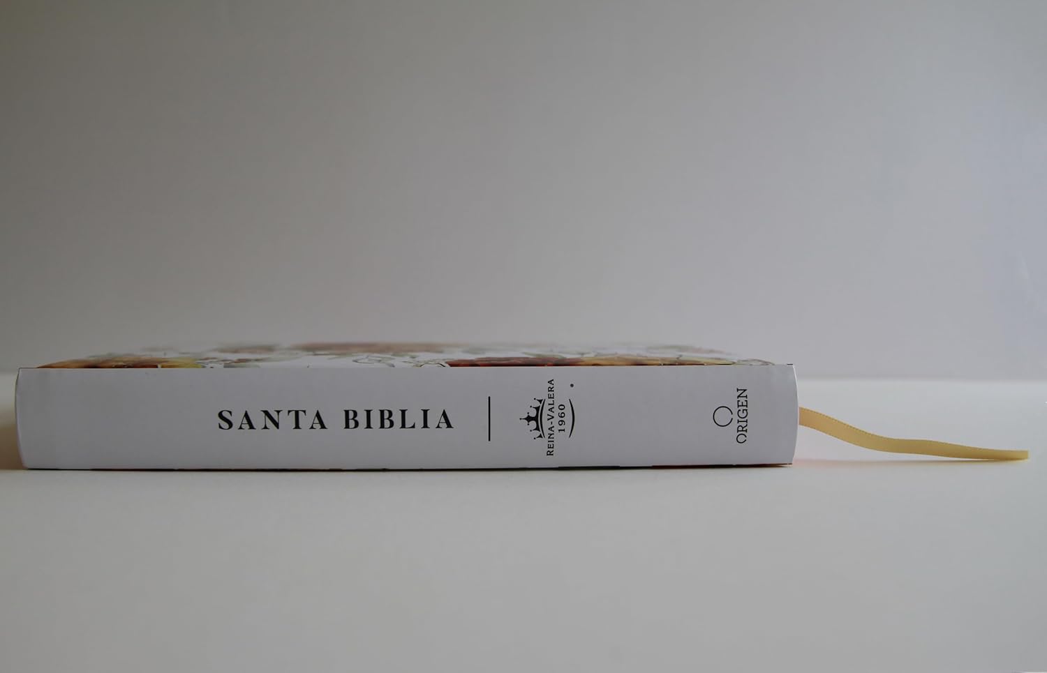 Biblia RVR 1960 letra grande tamaño manual, HC, flores rosadas y cantos pintados - Imagen 6