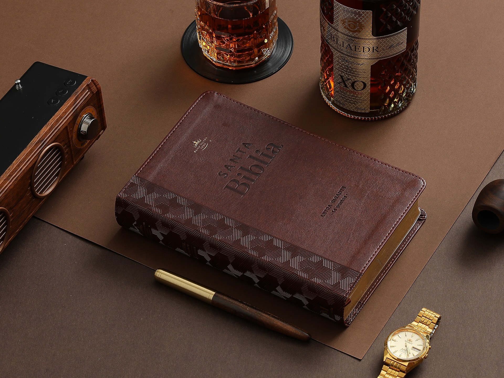 Biblia RV1960 Colección Corinto Café Letra Gigante - Imagen 4