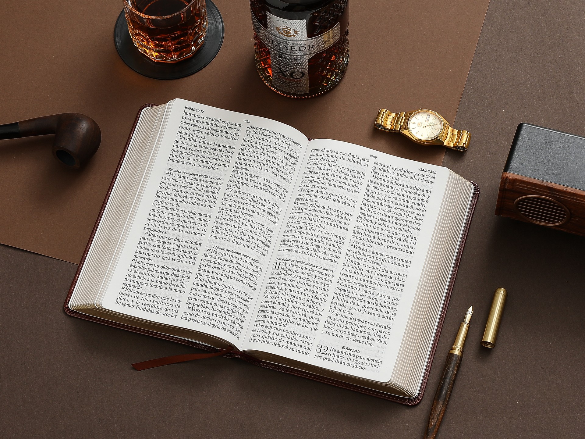 Biblia RV1960 Colección Corinto Café Letra Gigante - Imagen 5