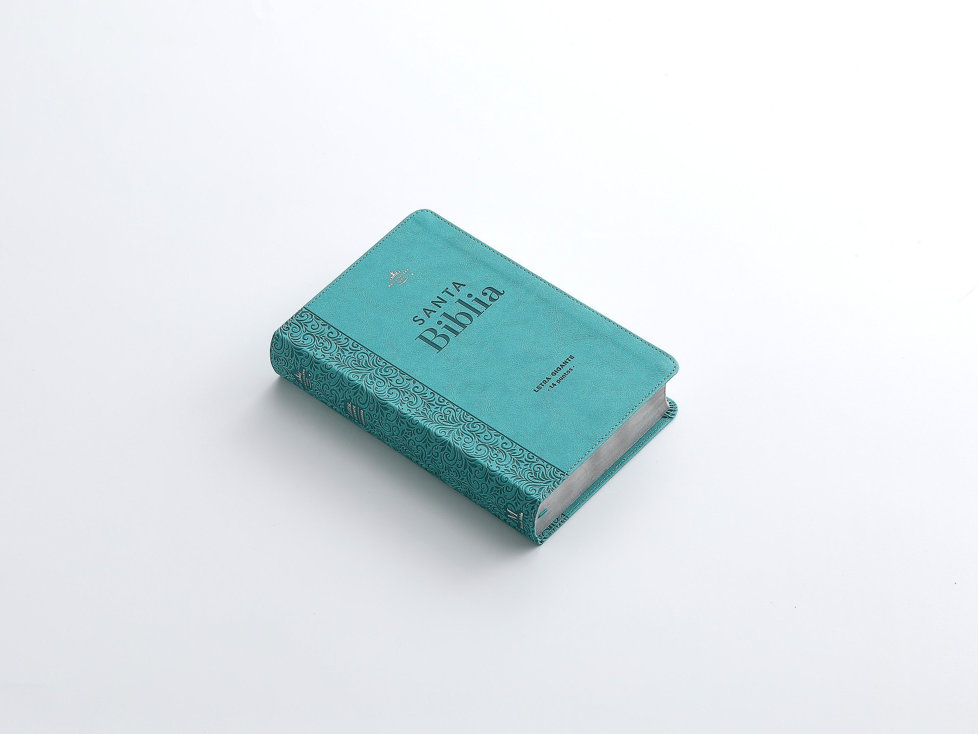 Biblia RVR60 Tamaño manual Letra Gigante i/piel Turquesa - Imagen 4