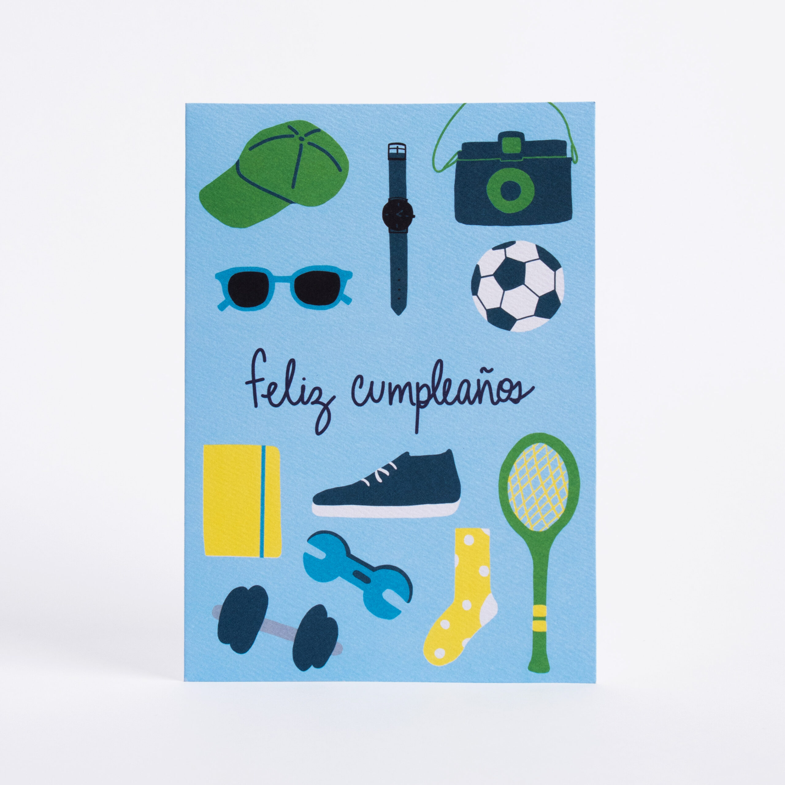 Tarjeta de Regalo - Feliz cumpleaños azul