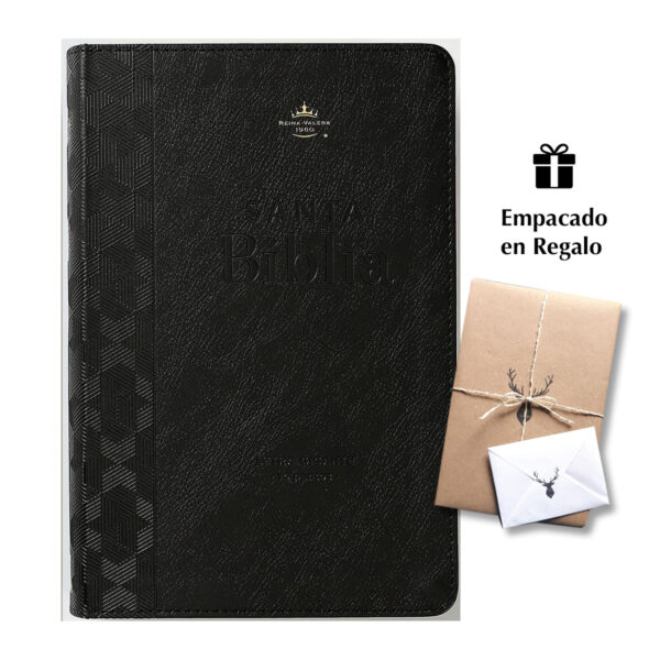 Biblia RVR60 Tamaño manual Letra Gigante i/piel Negro