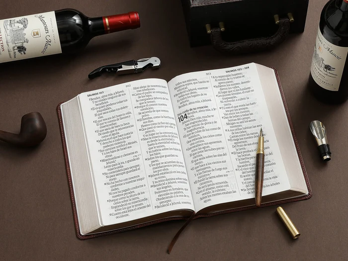 Biblia RVR60 Letra Super Gigante 19 puntos Café Efeso - Imagen 4