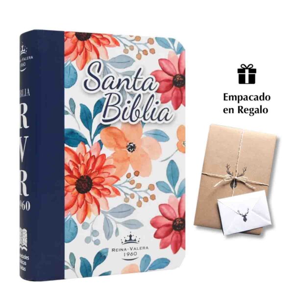 Biblia Reina Valera 1960  Flores Letra Gigante 14 puntos