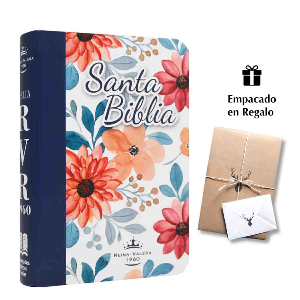 Biblia Reina Valera 1960 Flores Letra Gigante 14 puntos