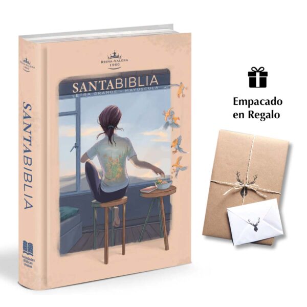 Biblia Reina Valera 1960 Letra Grande PJR Mayúscula tapa Dura rosa