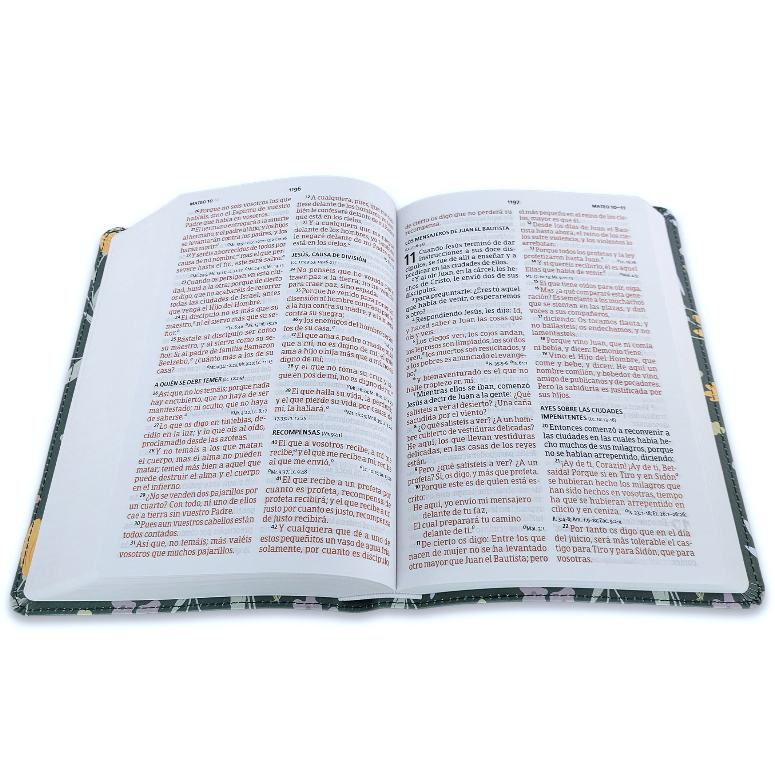 Biblia RVR60 Acuarela Colores Letra Grande Tamaño Manual Imitacion Piel - Imagen 2