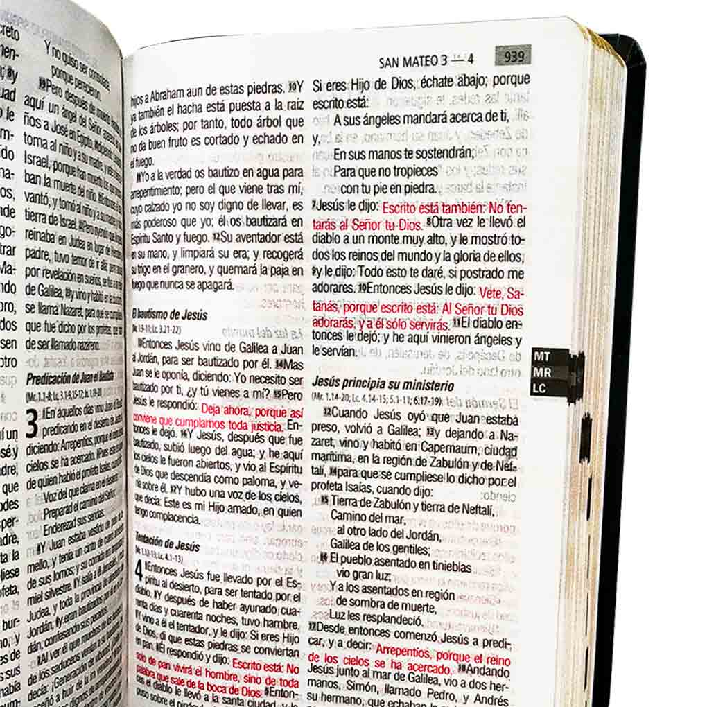 Biblia Rvr 1960 Letra Grande Diseño de León Amarillo Flexible - Imagen 3